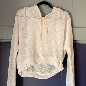 cropped sweatshirt